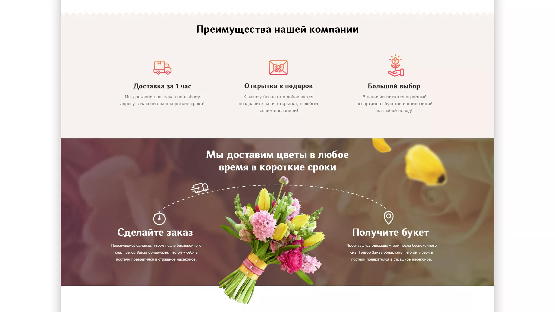 Создание интернет-магазина «Букет-онлайн» по цветам в Борисоглебске