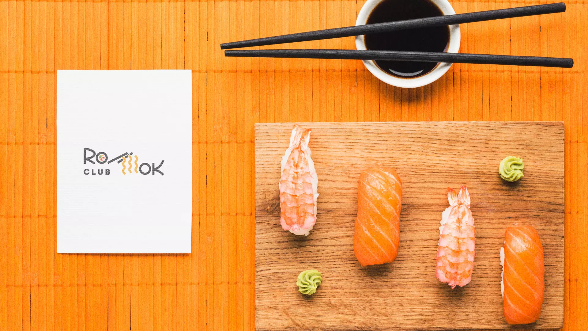 Создание логотипа суши-бара «Roll Wok Club» в Борисоглебске