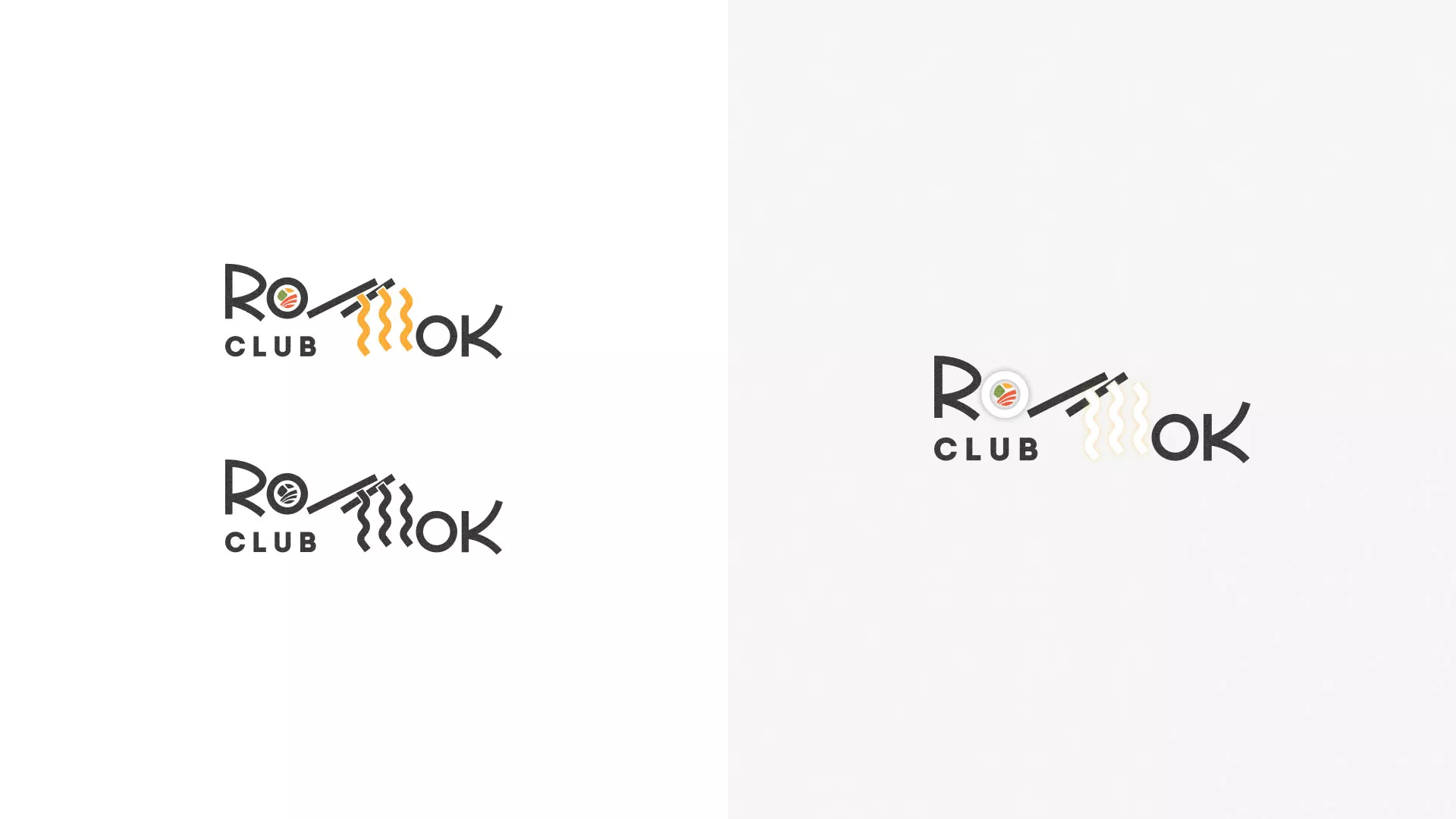 Создание логотипа суши-бара «Roll Wok Club» в Борисоглебске